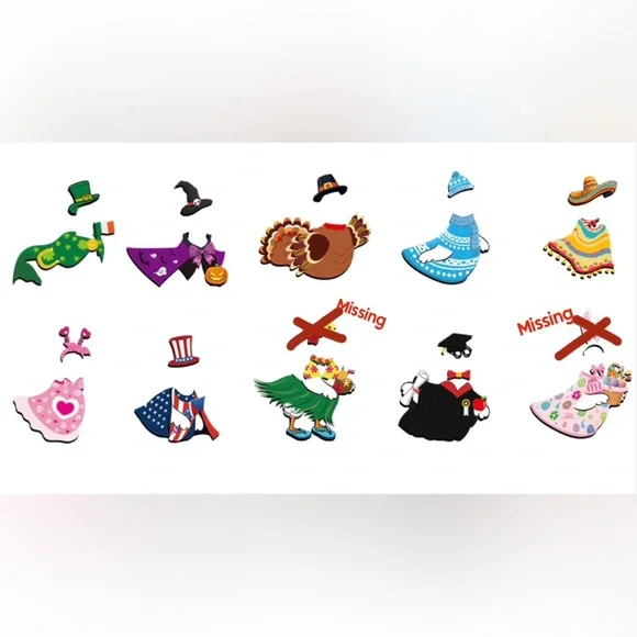 Interchangeable Goose Welcome Sign *FLAWS/MISSING PIECES - Picture 16 of 16